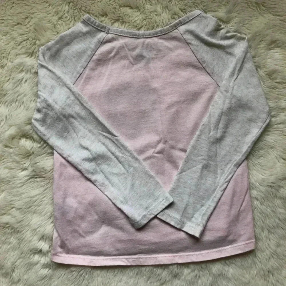 Children’s Place Pink & Grey Sequin Cat Shirt 3T - Picture 9 of 15